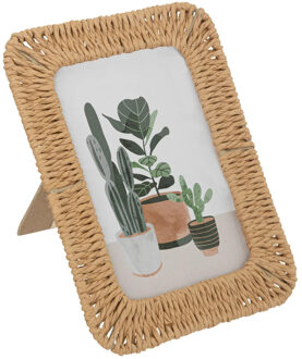 Atmosphera Fotolijstje voor 10 x 15 cm foto - naturel - papier/staal - ornament frame 15x20 cm