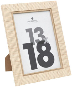 Atmosphera Fotolijstje - voor 13 x 18 cm foto - beige - mdf/glas - ornament frame 17.5 x 22.5 cm