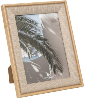 Atmosphera Fotolijstje - voor 13 x 18 cm foto - beige - mdf/glas - ornament frame 17.5 x 22.5 cm