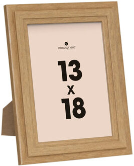 Atmosphera Fotolijstje voor een foto van 13 x 18 cm - naturel - foto frame Classico - Hout