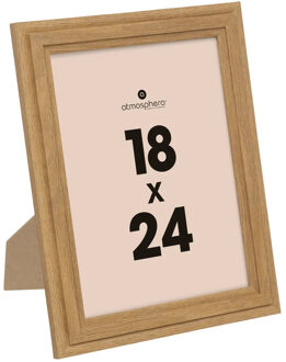 Atmosphera Fotolijstje voor een foto van 18 x 24 cm - naturel - foto frame Classico - Hout