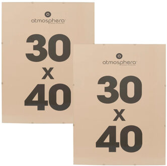 Atmosphera Fotolijstje zonder rand - 2x - voor 30 x 40 cm foto - mdf/glas - Het basic fotolijstje