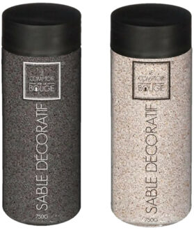 Atmosphera Gekleurd decoratie zand zwart en beige 750 gram