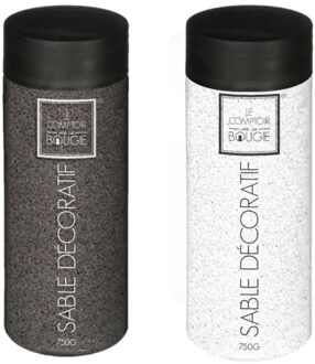 Atmosphera Gekleurd decoratie zand zwart en wit 750 gram