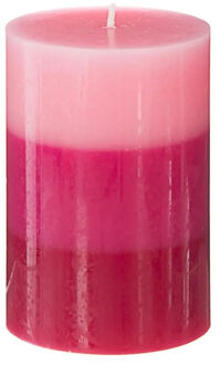 Atmosphera Geurkaars Nina - 1x stuks - Framboos - 45 branduren - 7 x 10 cm Fuchsia