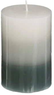 Atmosphera Geurkaars Nina - 1x stuks - Jasmijn - 45 branduren - 7 x 10 cm Grijs