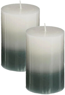 Atmosphera Geurkaars Nina - 2x stuks - Jasmijn - 45 branduren - 7 x 10 cm