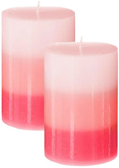 Atmosphera Geurkaars Nina - 2x stuks - Rozen - 45 branduren - 7 x 10 cm