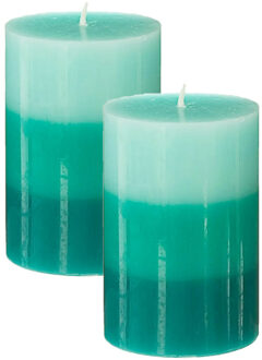 Atmosphera Geurkaars Nina - 2x stuks - Tiare bloem - 45 branduren - 7 x 10 cm