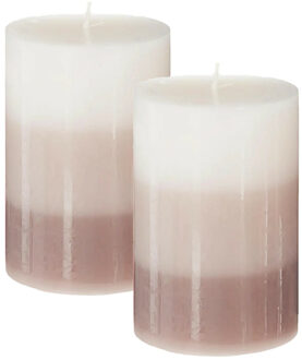 Atmosphera Geurkaars Nina - 2x stuks - Vanille - 45 branduren - 7 x 10 cm