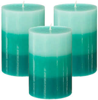 Atmosphera Geurkaars Nina - 3x stuks - Tiare bloem - 45 branduren - 7 x 10 cm