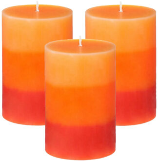 Atmosphera Geurkaars Nina - 3x stuks - Tropisch fruit - 45 branduren - 7 x 10 cm