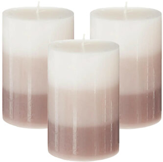 Atmosphera Geurkaars Nina - 3x stuks - Vanille - 45 branduren - 7 x 10 cm