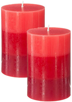 Atmosphera Geurkaarsen Nina - 2x stuks - Rood fruit - 45 branduren - 7 x 10 cm - geurkaarsen