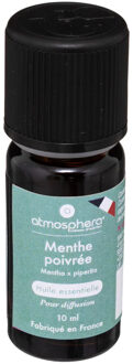 Atmosphera Geurolie pepermunt/mint 10 ml - Smudgen - Huisparfum navulling - Aromatische Etherische olie