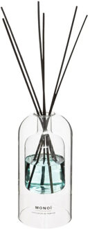 Atmosphera Geurstokjes in luxe glazen houder - Monoi - 150 ml - geurverspreider - interieurparfum