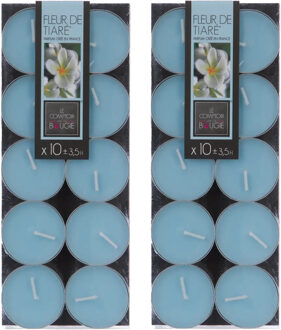 Atmosphera Geurtheelichtjes - 20x stuks - Tiare Sensueel Tropical geur - was/paraffine - 3,5 uur