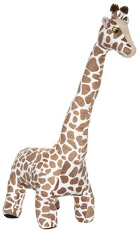 Atmosphera Giraffe knuffel van zachte pluche - gevlekt patroon - 100 cm - Extra groot - Knuffeldier Multikleur