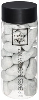 Atmosphera grote decoratie/hobby stenen - grijs - 750 gram - Aquarium en vazen vulling