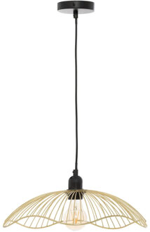 Atmosphera Hanglamp Galtieri - D34 cm - metaal draad - kleur goud - Design lamp - Lampenkap