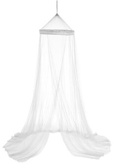 Atmosphera Hemelbed sierlijke klamboe - wit - 60 x 250 cm - polyester - op te hangen