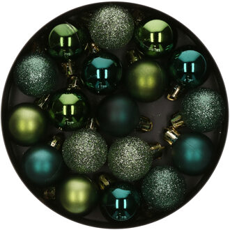 Atmosphera Kerstballen - 18ST - groen - glans en mat