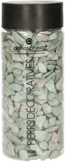 Atmosphera Kleine decoratie/hobby steentjes - groen/grijs - 750 gram