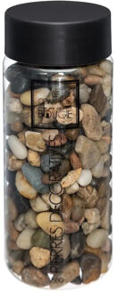 Atmosphera Kleine decoratie/hobby steentjes - potje 750 gram - bruin mix