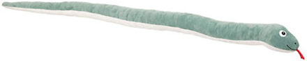 Atmosphera Knuffeldier Slang - zachte pluche stof - fluffy knuffels - groen - 150 cm