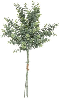 Atmosphera kunstplant boeket - eucalyptus - groen - 64 cm - Kunstplanten