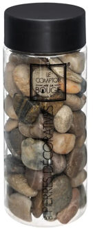 Atmosphera middelgrote decoratie/hobby stenen - bruin mix - 750 gram - Aquarium en vazen vulling