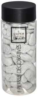 Atmosphera middelgrote decoratie/hobby stenen - grijs - 750 gram - Aquarium en vazen vulling