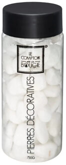 Atmosphera middelgrote decoratie/hobby stenen - wit - 750 gram - Aquarium en vazen vulling