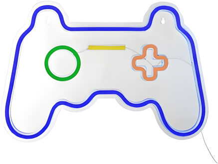 Atmosphera Neon wandlamp Gamer - 41 x 28 cm - controller - LED - mancave - kinderkamer lampen