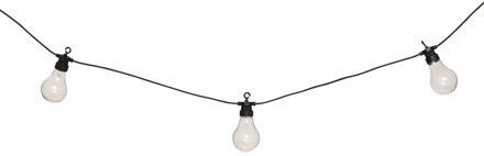 Atmosphera Solar tuin feestlampjes snoer - kunststof - transparant - 490 cm - buiten - Led licht