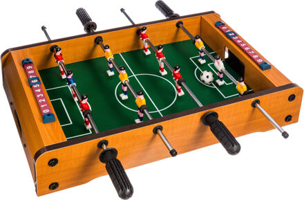 Atmosphera Speelgoed Mini Tafelvoetbal spel voor op de eettafel - 51 x 31 cm Multi