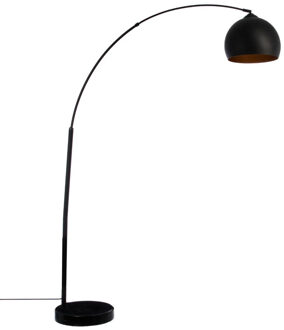 Atmosphera staande Booglamp Bergamo - metaal - zwart - H177 cm - Designlamp