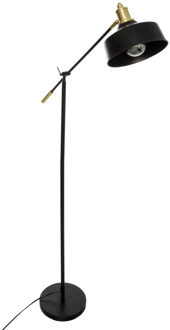 Atmosphera staande vloerlamp Apollo - metaal - zwart - H155 cm - Designlamp