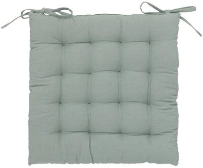 Atmosphera Stoelkussen - mintgroen - katoen - 36 x 36 x 4 cm - zitkussen