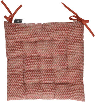 Atmosphera Stoelkussen - terra - katoen - 36 x 36 x 4 cm - wicker zitkussen