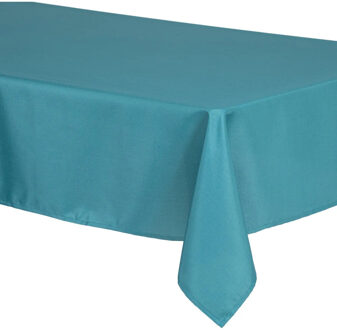 Atmosphera Tafelkleed - 240 x 140 cm - petrol blauw - Eettafel tafellakens - polyester