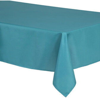 Atmosphera Tafelkleed - 300 x 150 cm - petrol blauw - Eettafel tafellakens - polyester