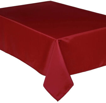 Atmosphera Tafelkleed rechthoekig 240 x 140 cm rood polyester - Tafellakens