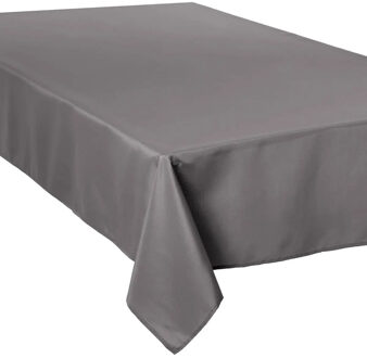 Atmosphera Tafelkleed rechthoekig 300 x 150 cm grijs polyester - Tafellakens