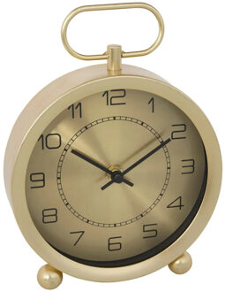 Atmosphera Tafelklok Dorado - Moderne look - goud - Dia 15 cm - glas/metaal