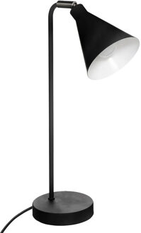 Atmosphera Tafellamp - bureaulampje - Arena - metaal - zwart - H45 cm - Leeslampje