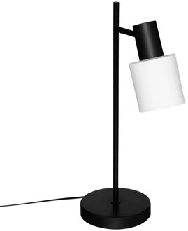 Atmosphera Tafellamp/bureaulampje Athena - metaal - zwart - H45 cm - Leeslampje