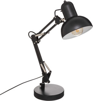 Atmosphera Tafellamp/bureaulampje Design Light Classic - zwart - H56 cm - Bureaulampen