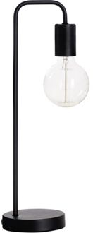 Atmosphera Tafellamp/bureaulampje Design Light - metallic zwart - H46 cm - Bureaulampen