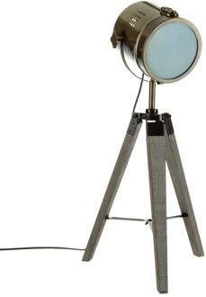 Atmosphera Tafellamp Thor - metaal - brons - H68 cm - Designlamp